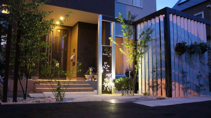 縦長の敷地を有効活用した北海道ならではのエクステリア＆ガーデン 札幌市中央区